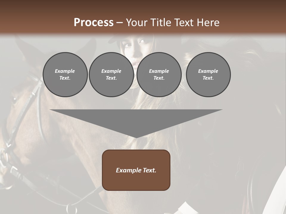 Horseback Overcoat Model PowerPoint Template