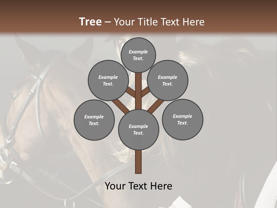 Horseback Overcoat Model PowerPoint Template