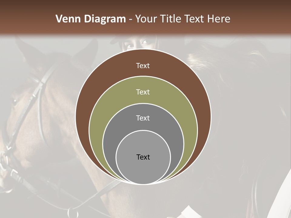 Horseback Overcoat Model PowerPoint Template