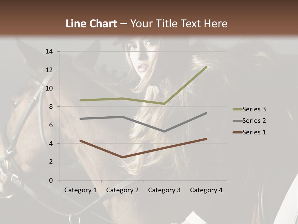 Horseback Overcoat Model PowerPoint Template