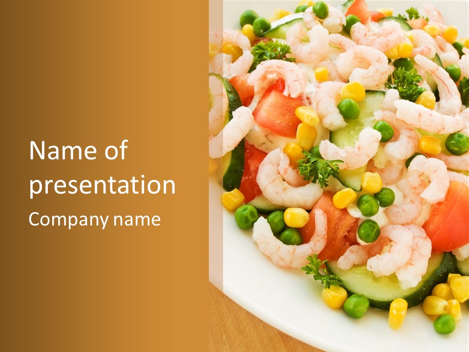 Salad Nutrition Healthy PowerPoint Template