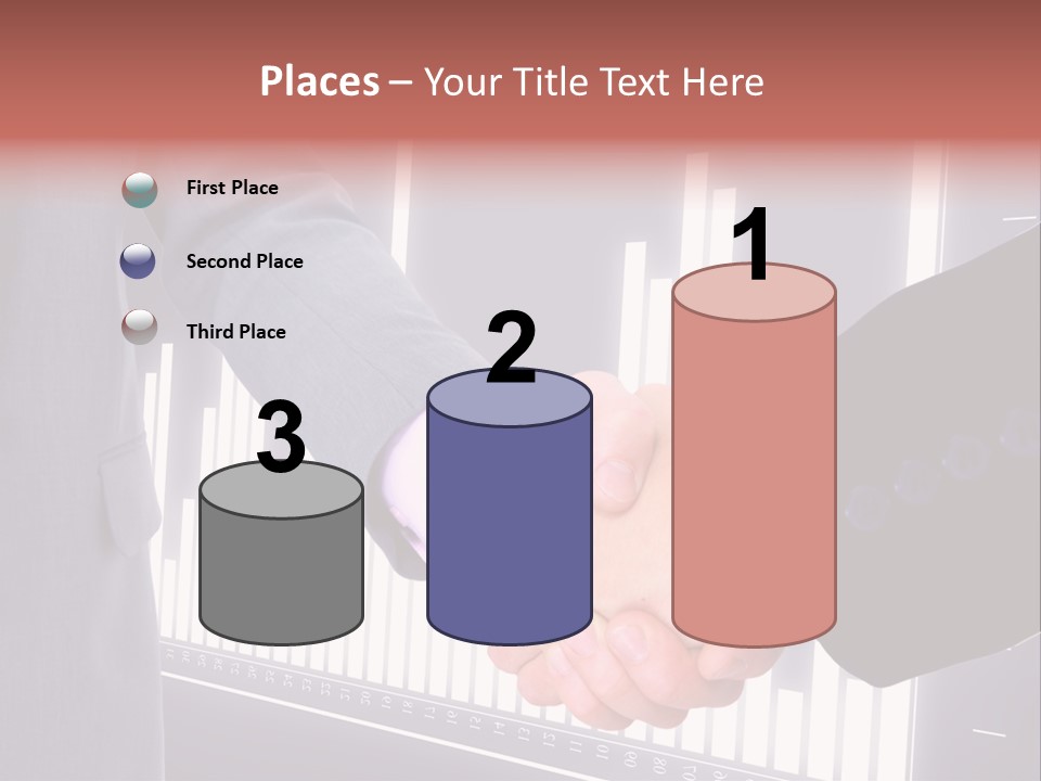 Businessman Greet Sale PowerPoint Template