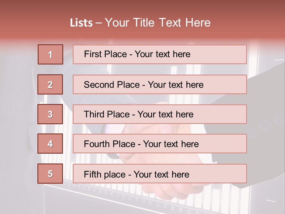 Businessman Greet Sale PowerPoint Template