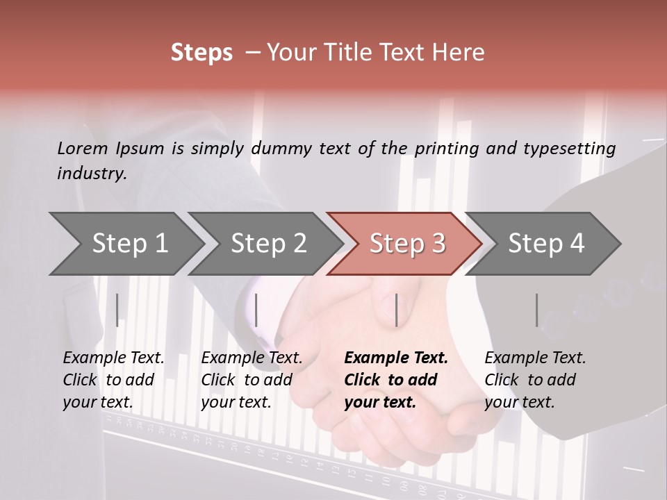 Businessman Greet Sale PowerPoint Template