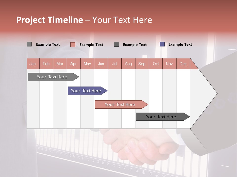 Businessman Greet Sale PowerPoint Template