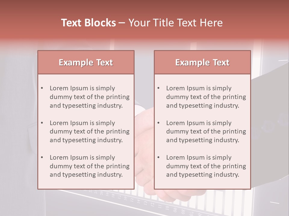 Businessman Greet Sale PowerPoint Template