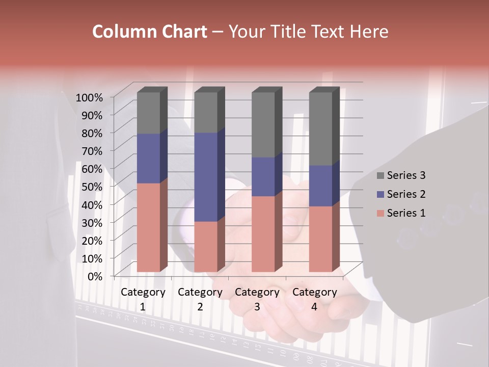 Businessman Greet Sale PowerPoint Template