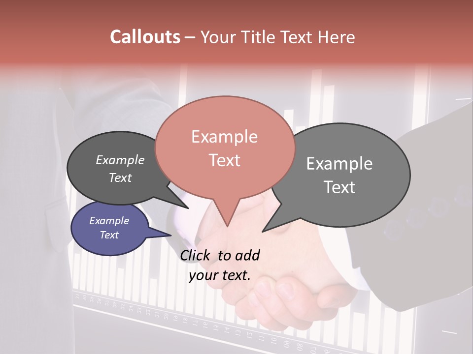 Businessman Greet Sale PowerPoint Template