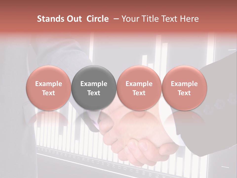 Businessman Greet Sale PowerPoint Template