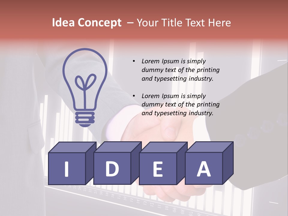 Businessman Greet Sale PowerPoint Template