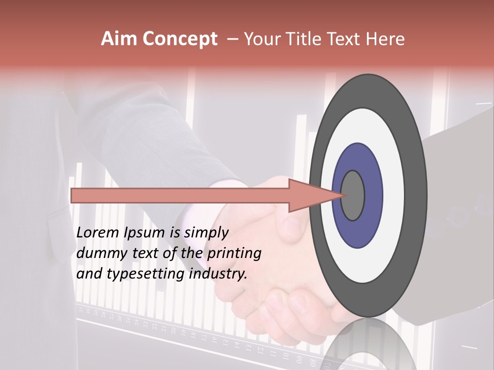 Businessman Greet Sale PowerPoint Template