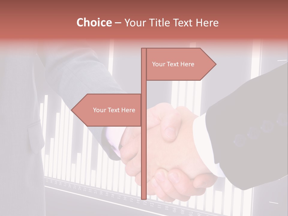 Businessman Greet Sale PowerPoint Template