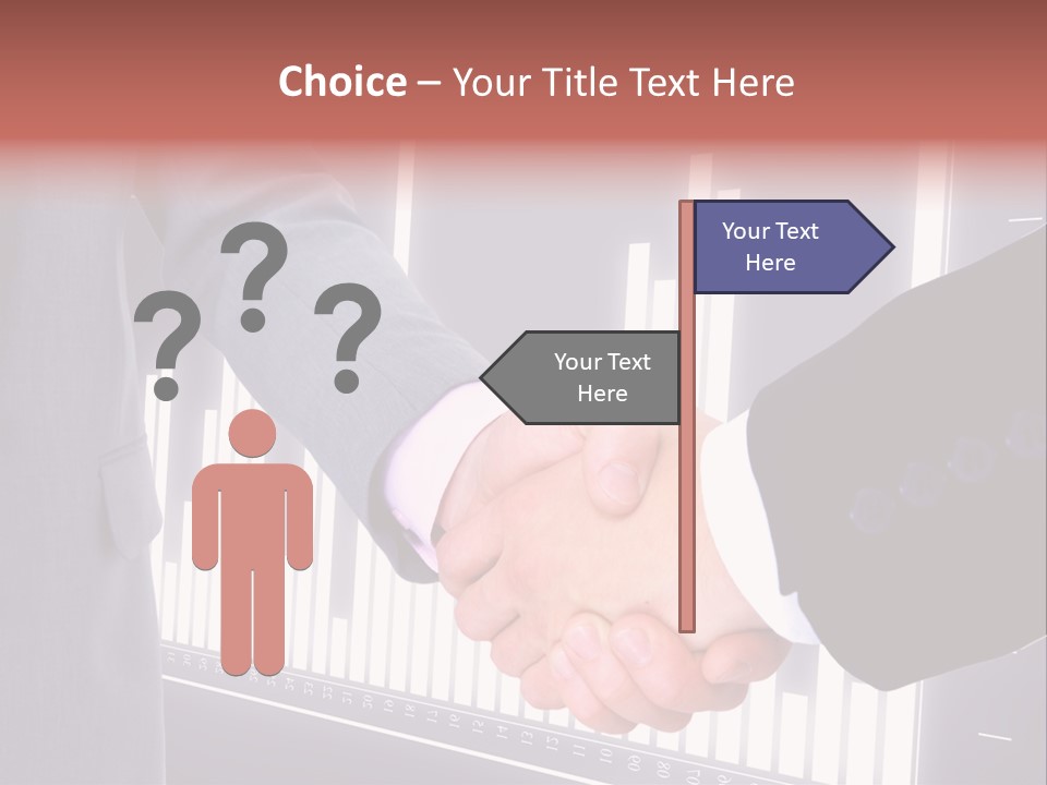 Businessman Greet Sale PowerPoint Template