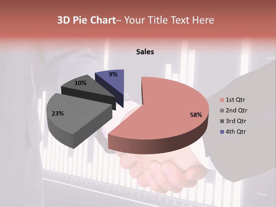 Businessman Greet Sale PowerPoint Template