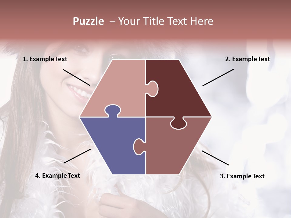 Happiness Hair Joyful PowerPoint Template