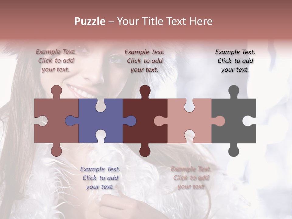 Happiness Hair Joyful PowerPoint Template