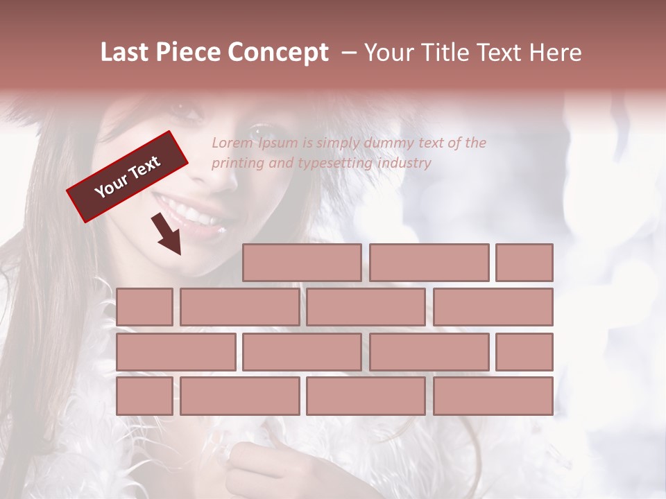 Happiness Hair Joyful PowerPoint Template