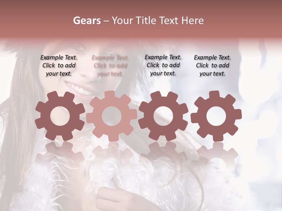 Happiness Hair Joyful PowerPoint Template