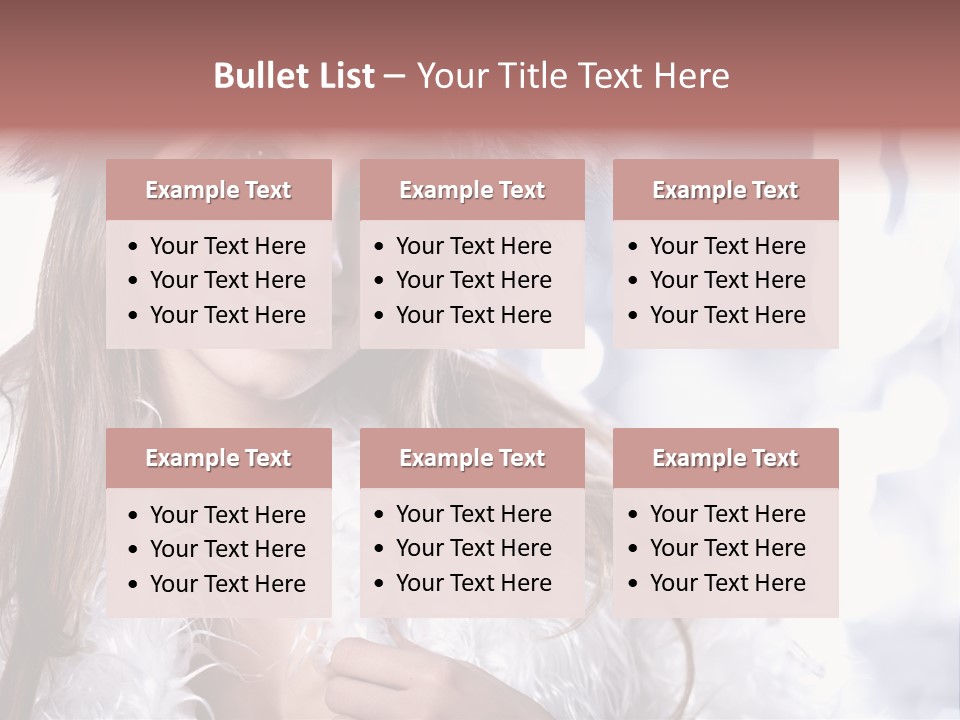 Happiness Hair Joyful PowerPoint Template