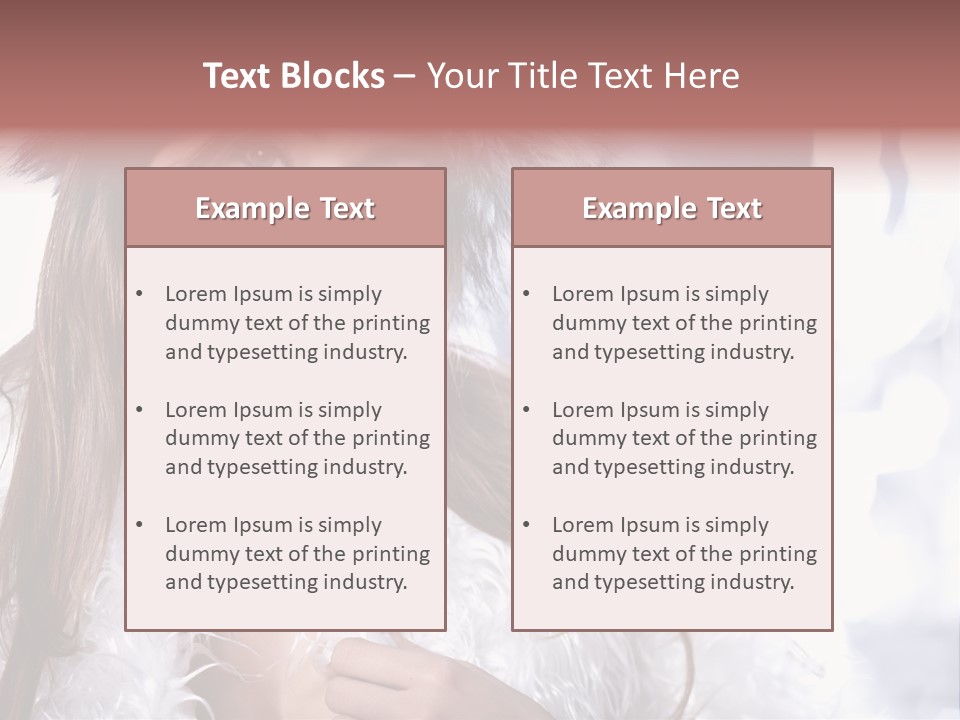 Happiness Hair Joyful PowerPoint Template