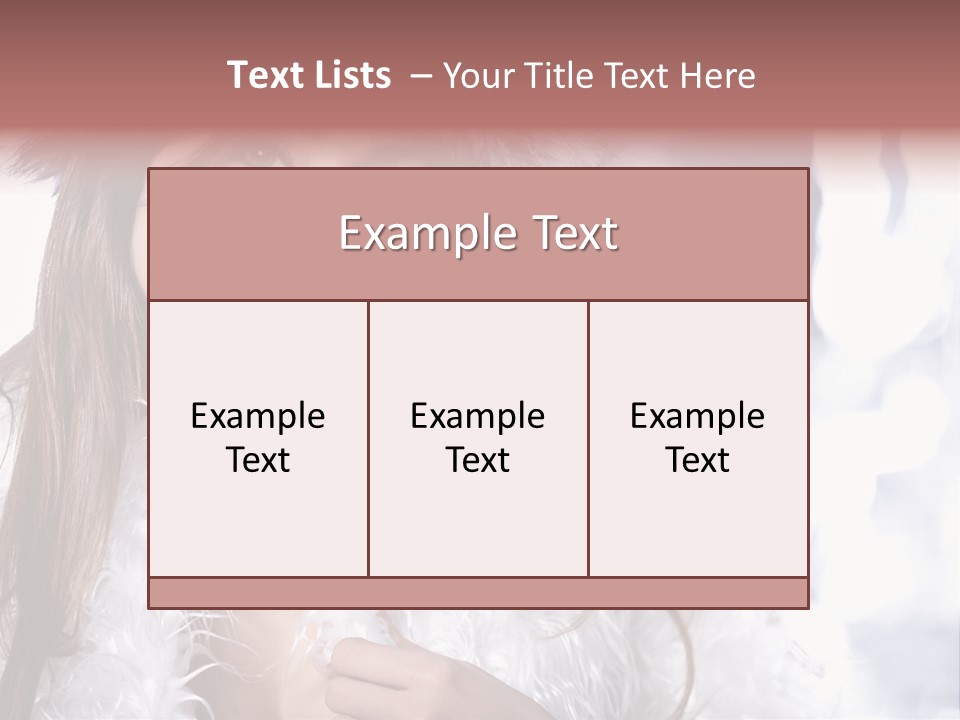 Happiness Hair Joyful PowerPoint Template