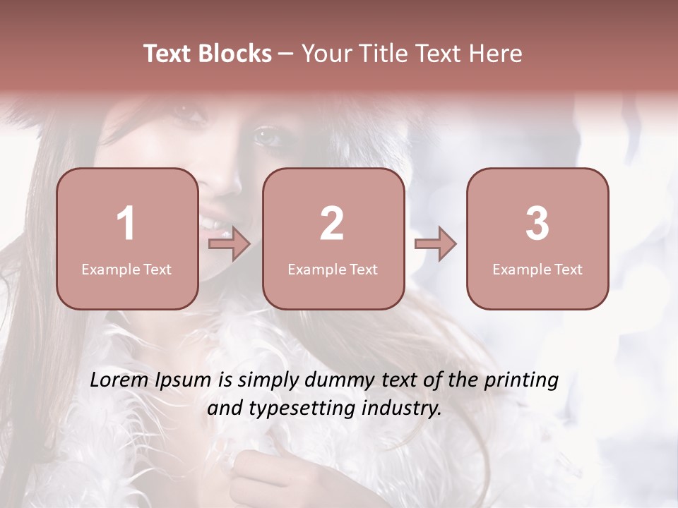 Happiness Hair Joyful PowerPoint Template