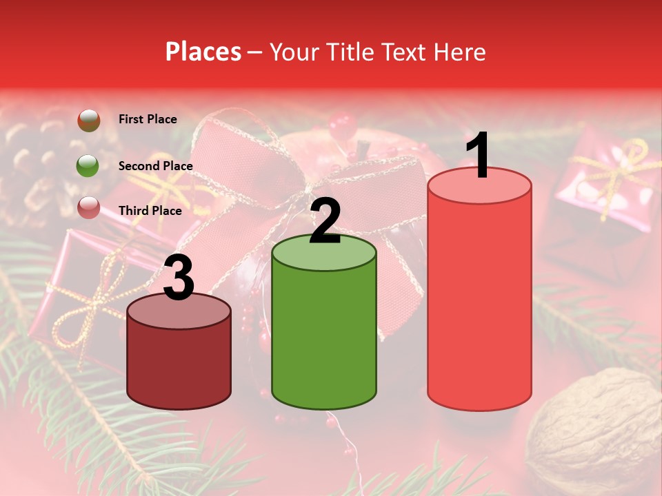 Decoration Tap Christmastide PowerPoint Template