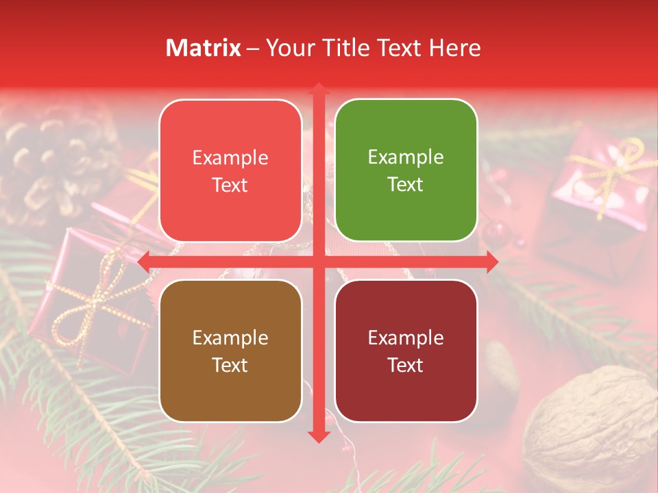 Decoration Tap Christmastide PowerPoint Template