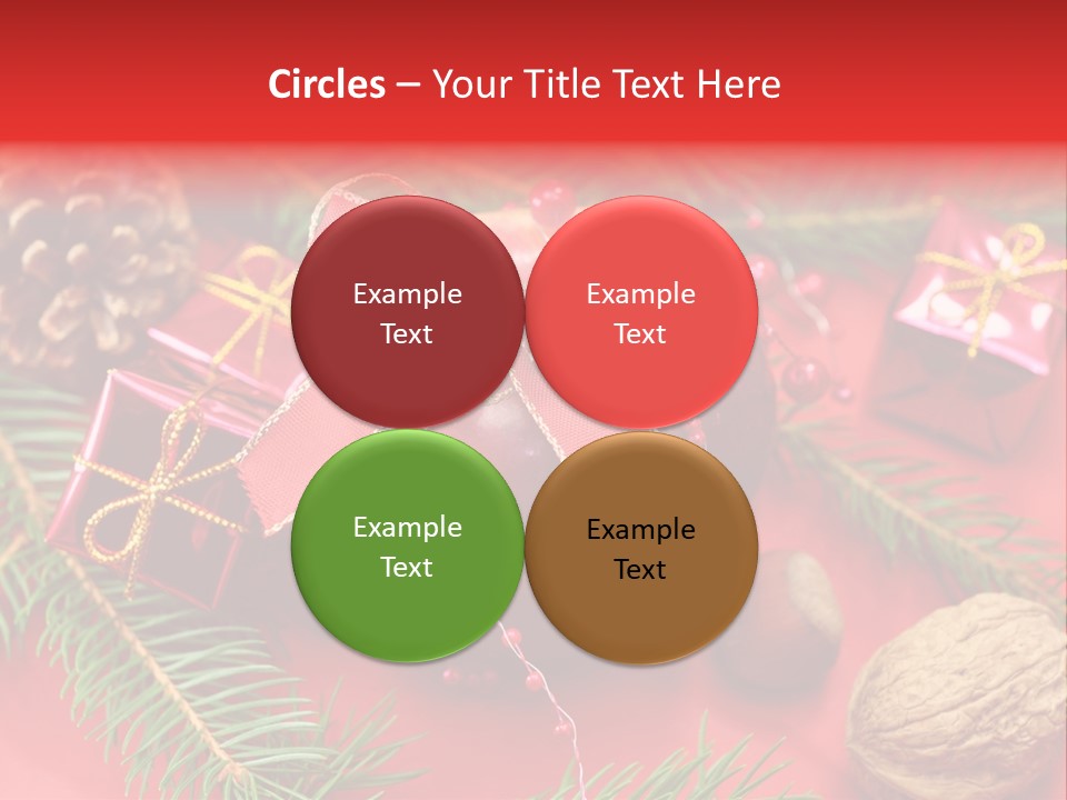 Decoration Tap Christmastide PowerPoint Template