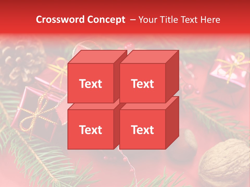 Decoration Tap Christmastide PowerPoint Template