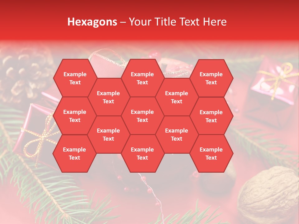 Decoration Tap Christmastide PowerPoint Template