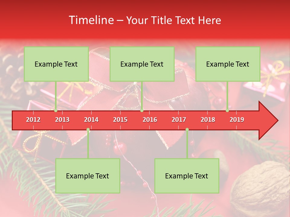 Decoration Tap Christmastide PowerPoint Template