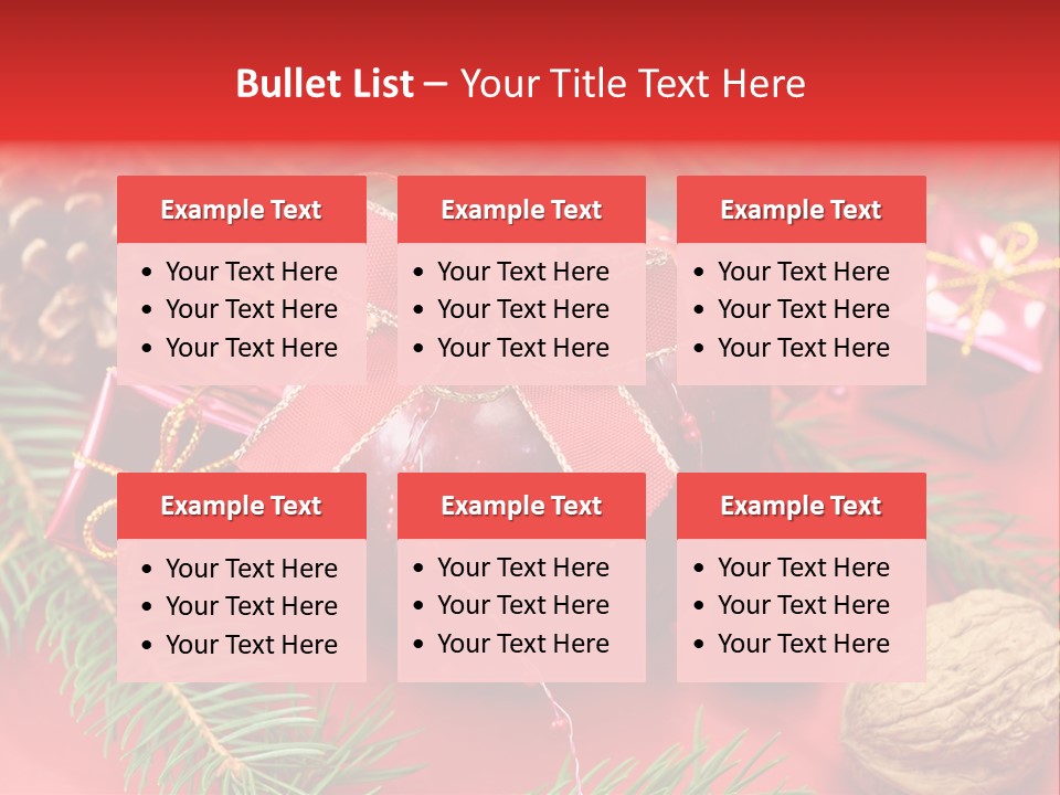 Decoration Tap Christmastide PowerPoint Template