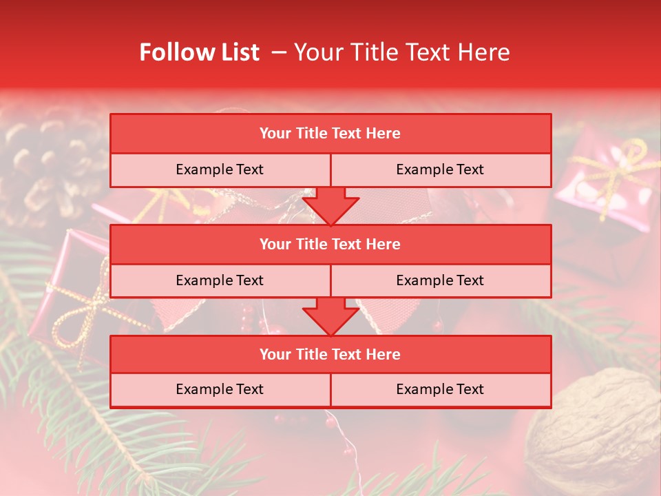 Decoration Tap Christmastide PowerPoint Template
