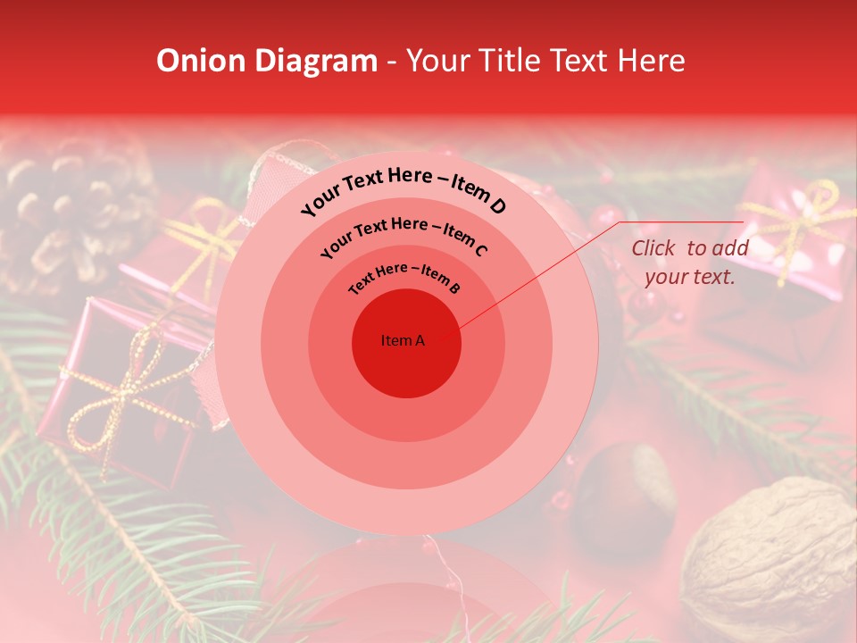 Decoration Tap Christmastide PowerPoint Template