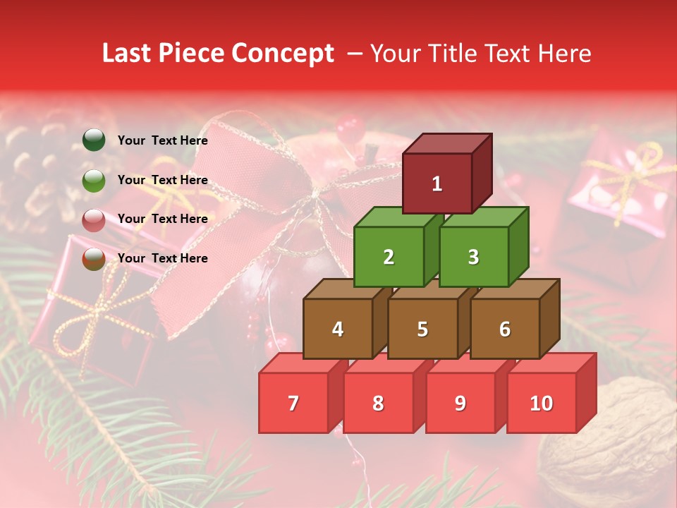 Decoration Tap Christmastide PowerPoint Template
