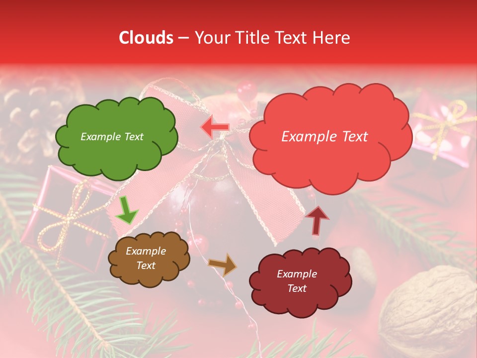 Decoration Tap Christmastide PowerPoint Template