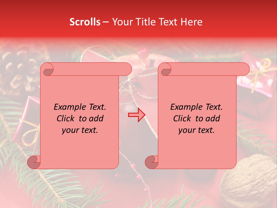 Decoration Tap Christmastide PowerPoint Template