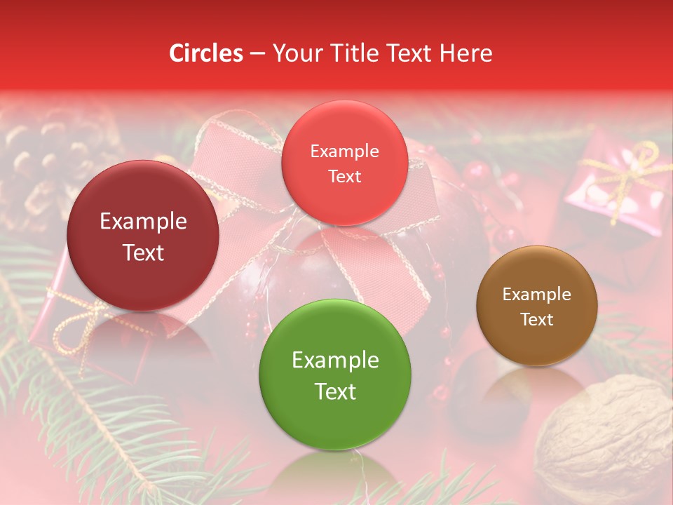 Decoration Tap Christmastide PowerPoint Template
