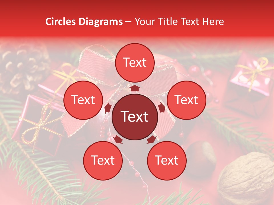 Decoration Tap Christmastide PowerPoint Template