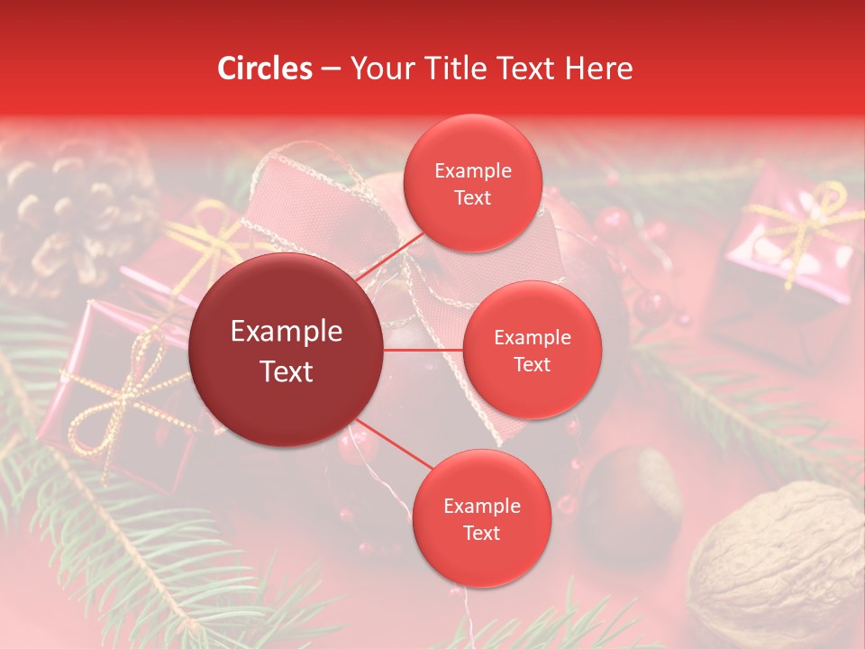 Decoration Tap Christmastide PowerPoint Template