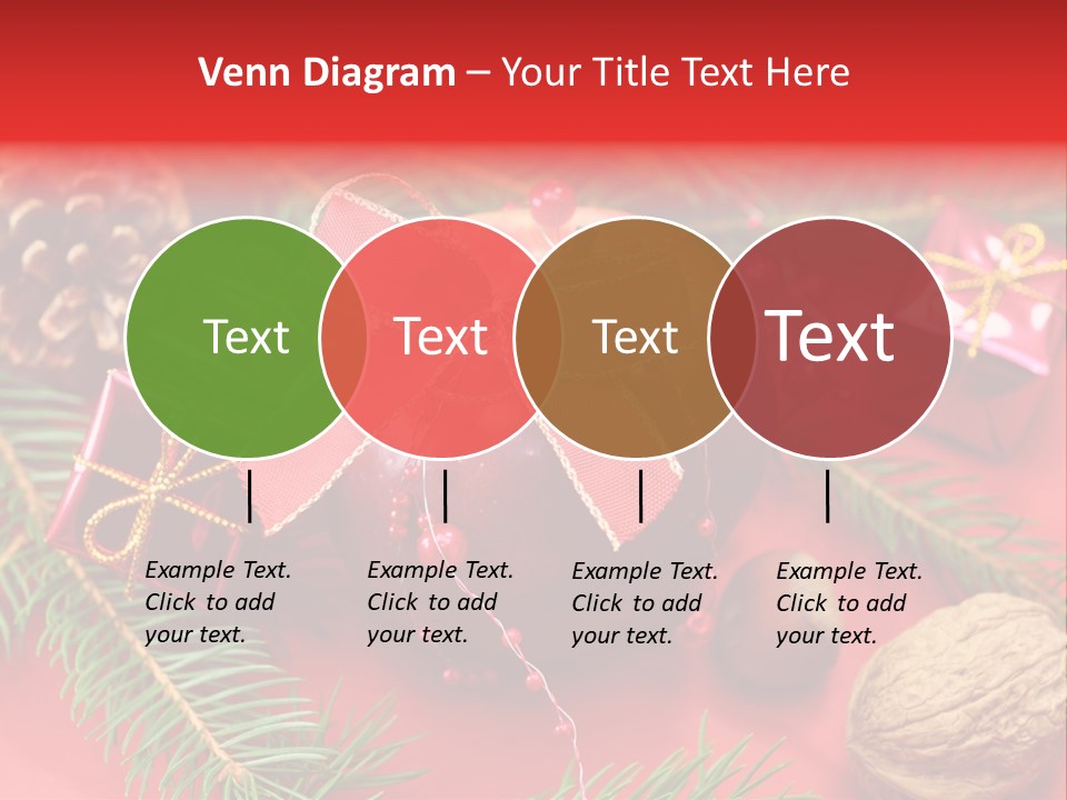 Decoration Tap Christmastide PowerPoint Template