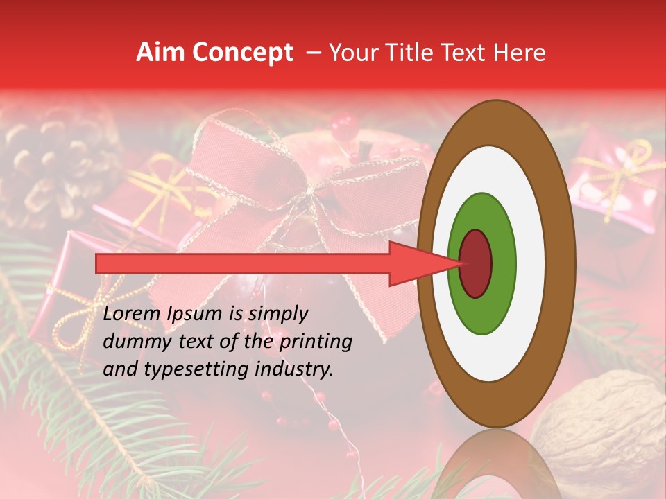 Decoration Tap Christmastide PowerPoint Template