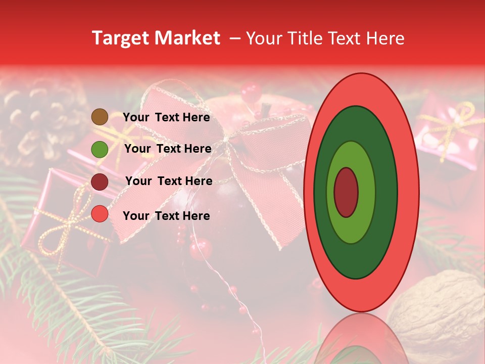 Decoration Tap Christmastide PowerPoint Template