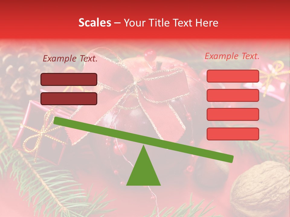 Decoration Tap Christmastide PowerPoint Template