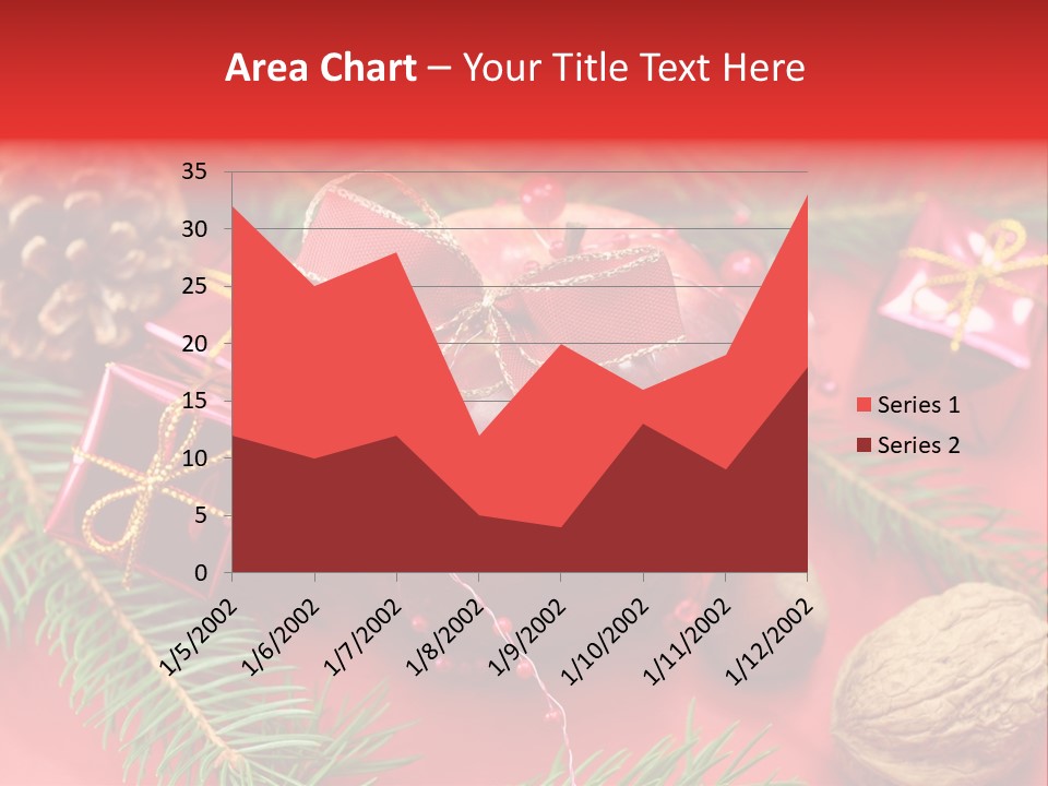 Decoration Tap Christmastide PowerPoint Template