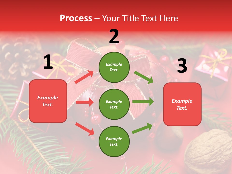 Decoration Tap Christmastide PowerPoint Template