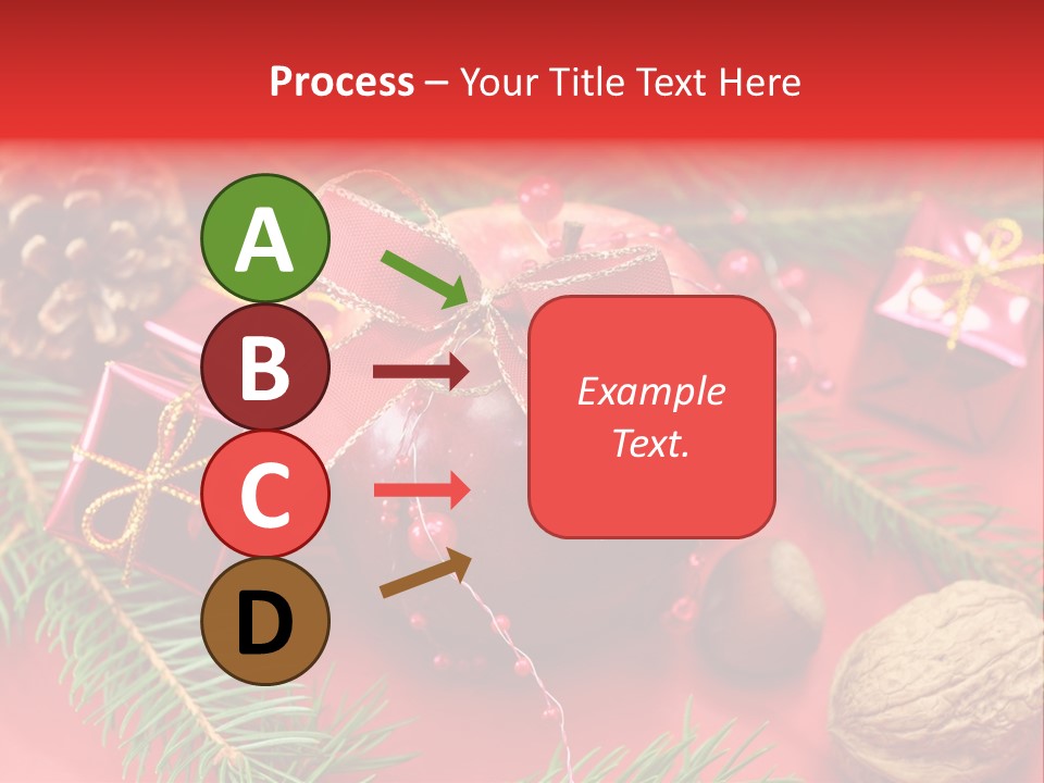 Decoration Tap Christmastide PowerPoint Template