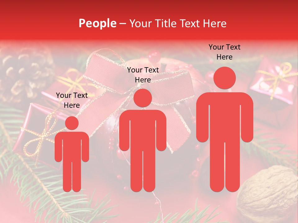 Decoration Tap Christmastide PowerPoint Template