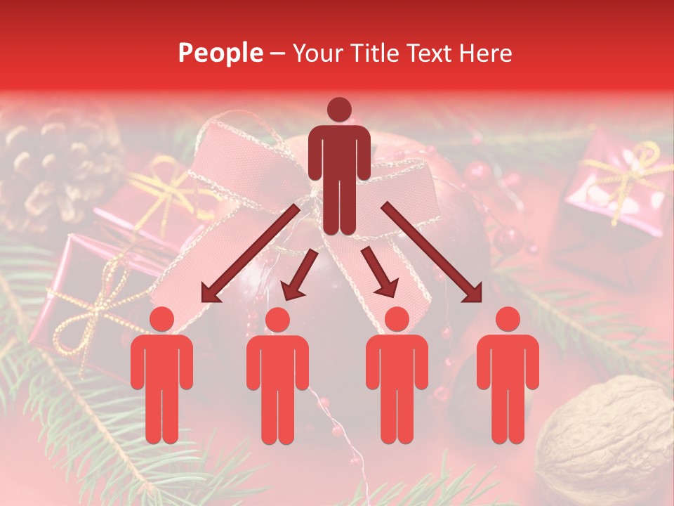 Decoration Tap Christmastide PowerPoint Template